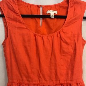 Orange J.Crew Party Dress